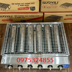 Bếp Nướng BBQ 6 Họng Dài Gas